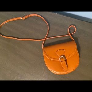 Italian Artisan -tan Adina Womens Leather Crossbody Handbag Tan